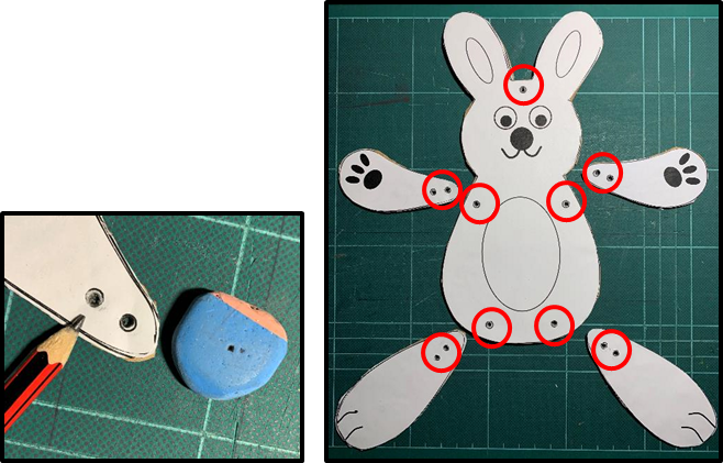 Hoạt động STEM: Những chú rối thỏ